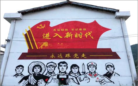 濮阳党建彩绘文化墙